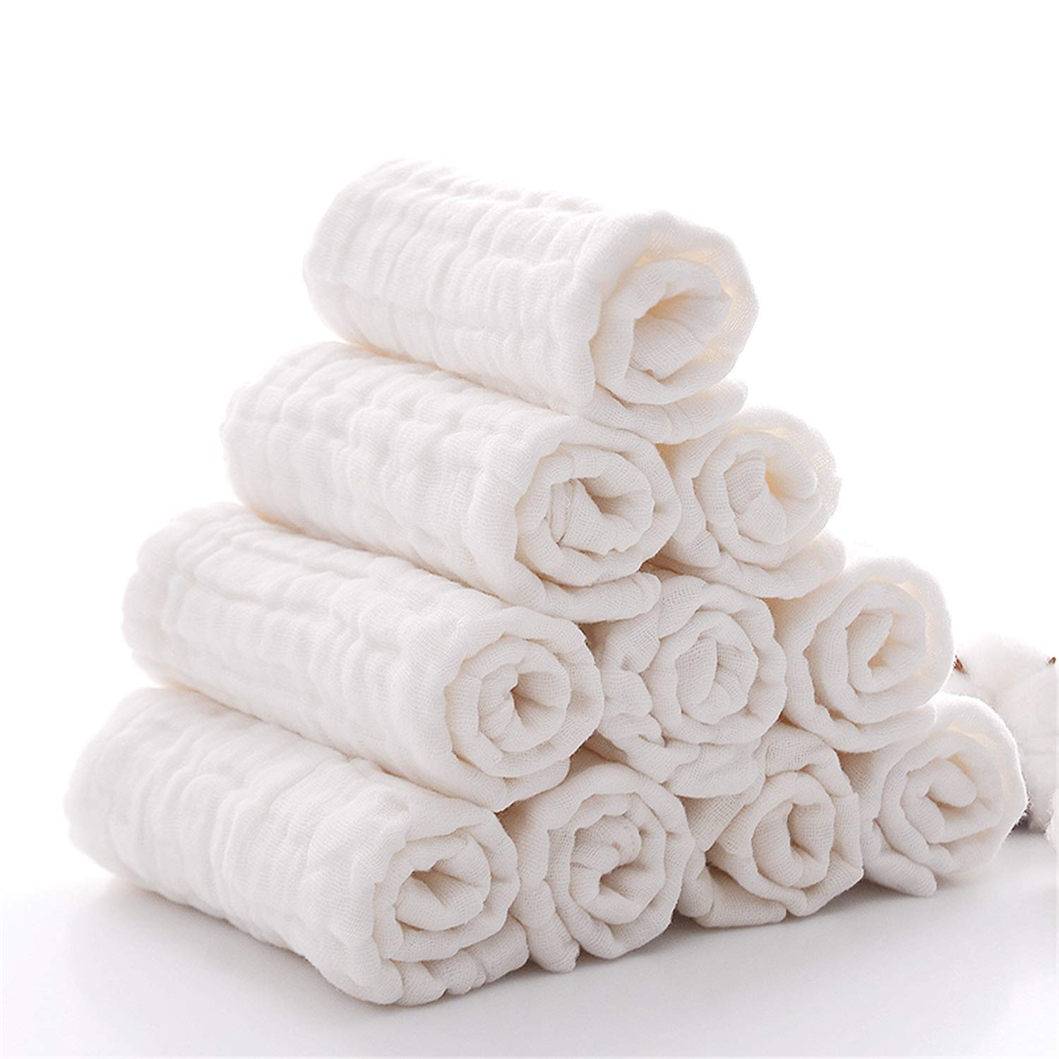 Baby Clothing Wash - Baby Muslin Washcloths Natural Cotton Baby
