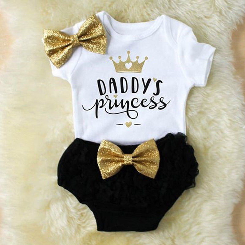 Baby Clothing Stores - 3PCS Cute Newborn Baby Girl Outfits