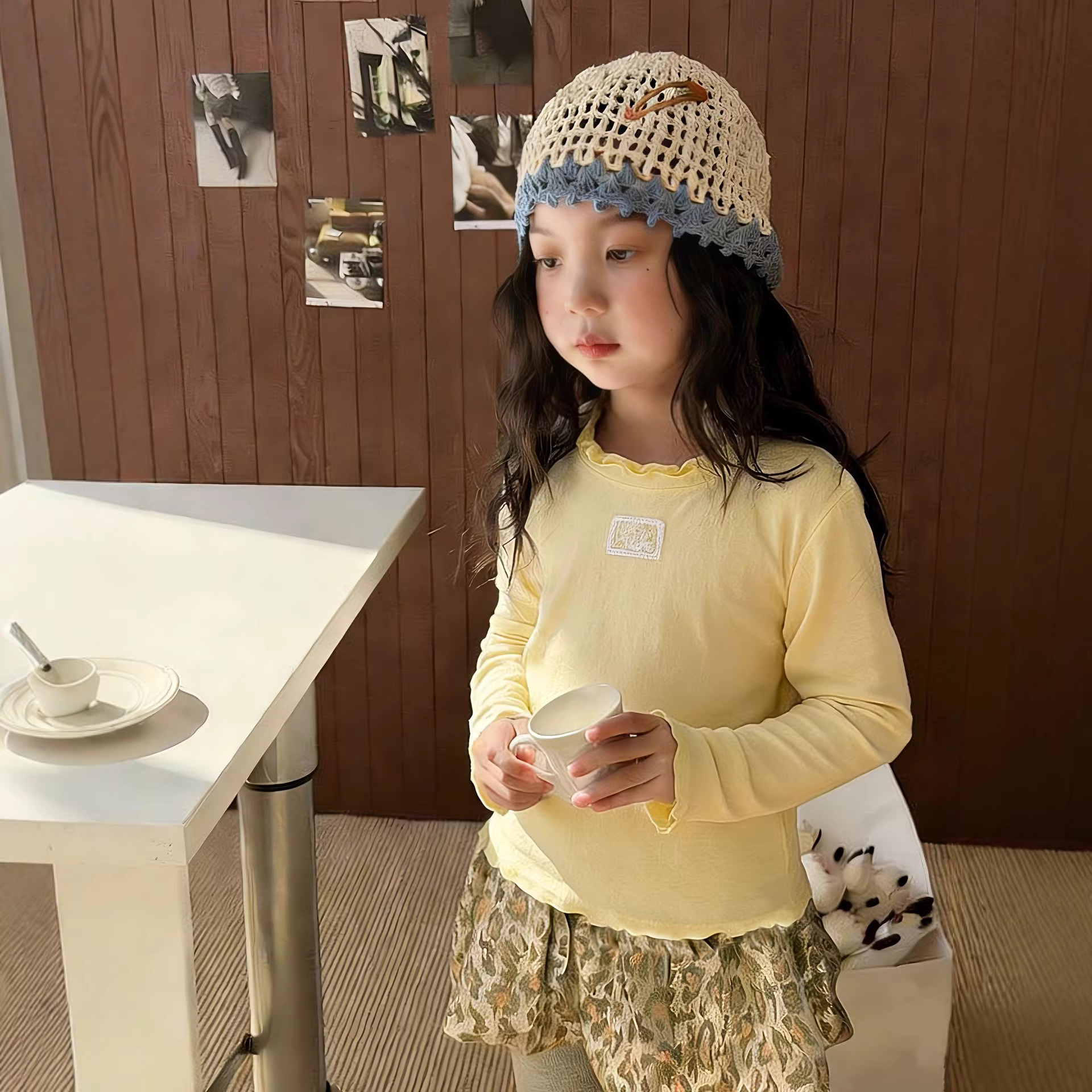 Baby Clothing Labels - Children Versatile Base Shirt 2026 Spring
