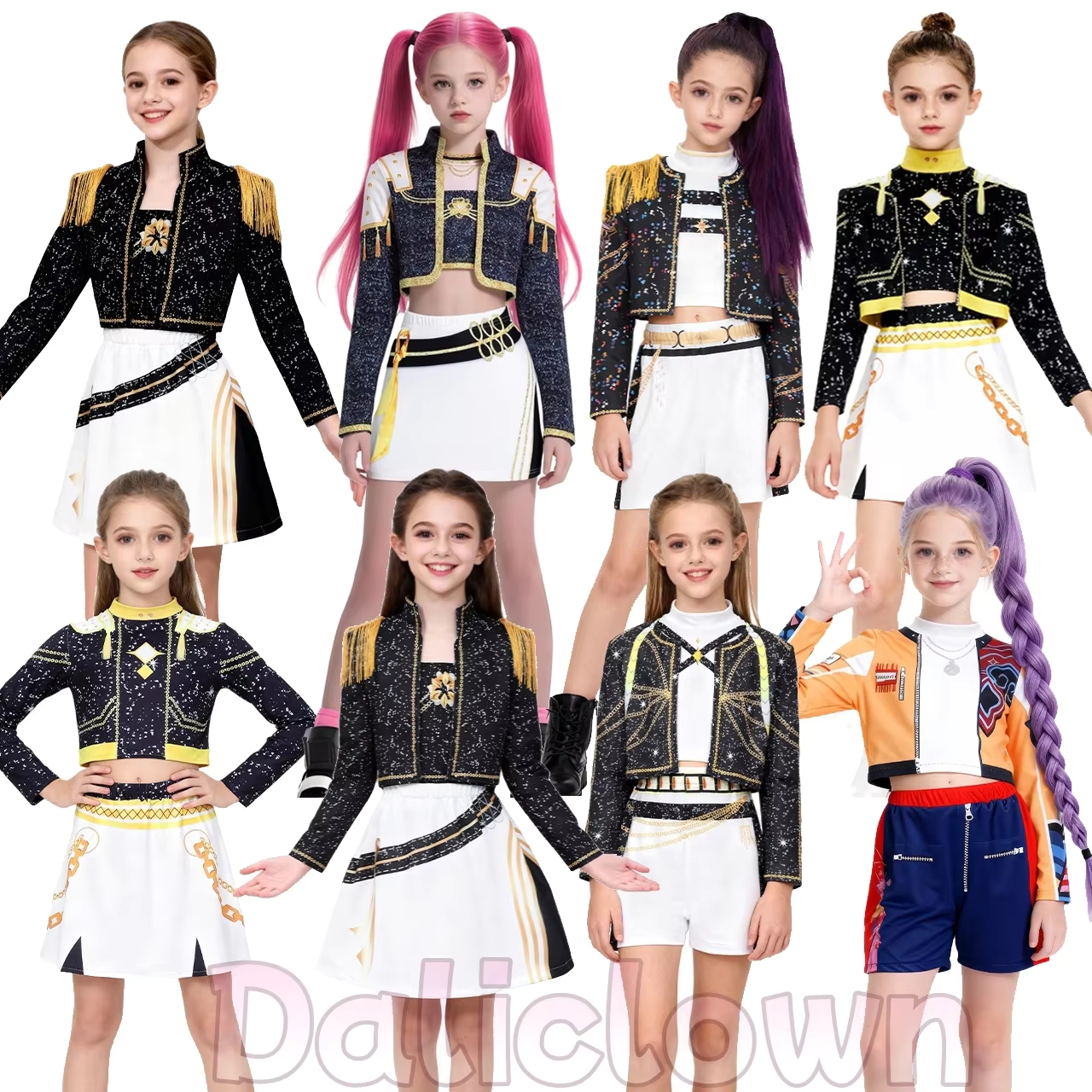 Baby Clothing Crochet - Kid Girl Cosplay Costume Golden Singer