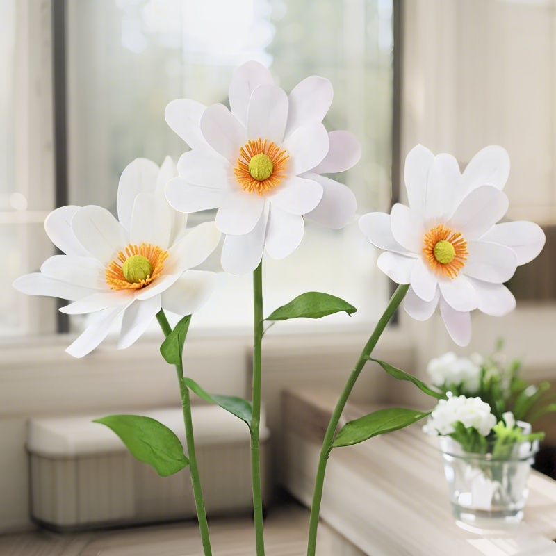 Baby Clothing Display - 50 Cm Artificial Giant White Flower