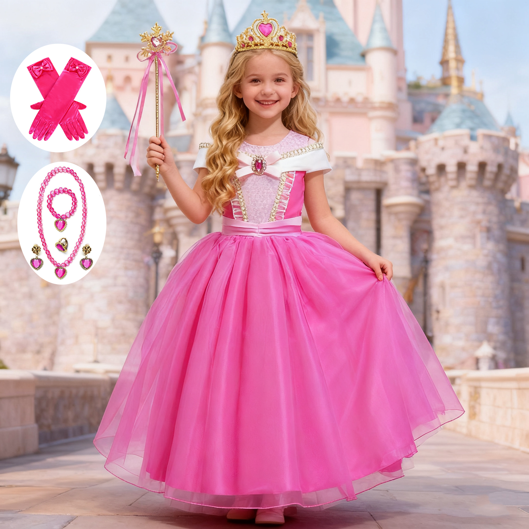 Girl Pink Dress Aurora Kids Co - Baby Clothing Europe recension och pris