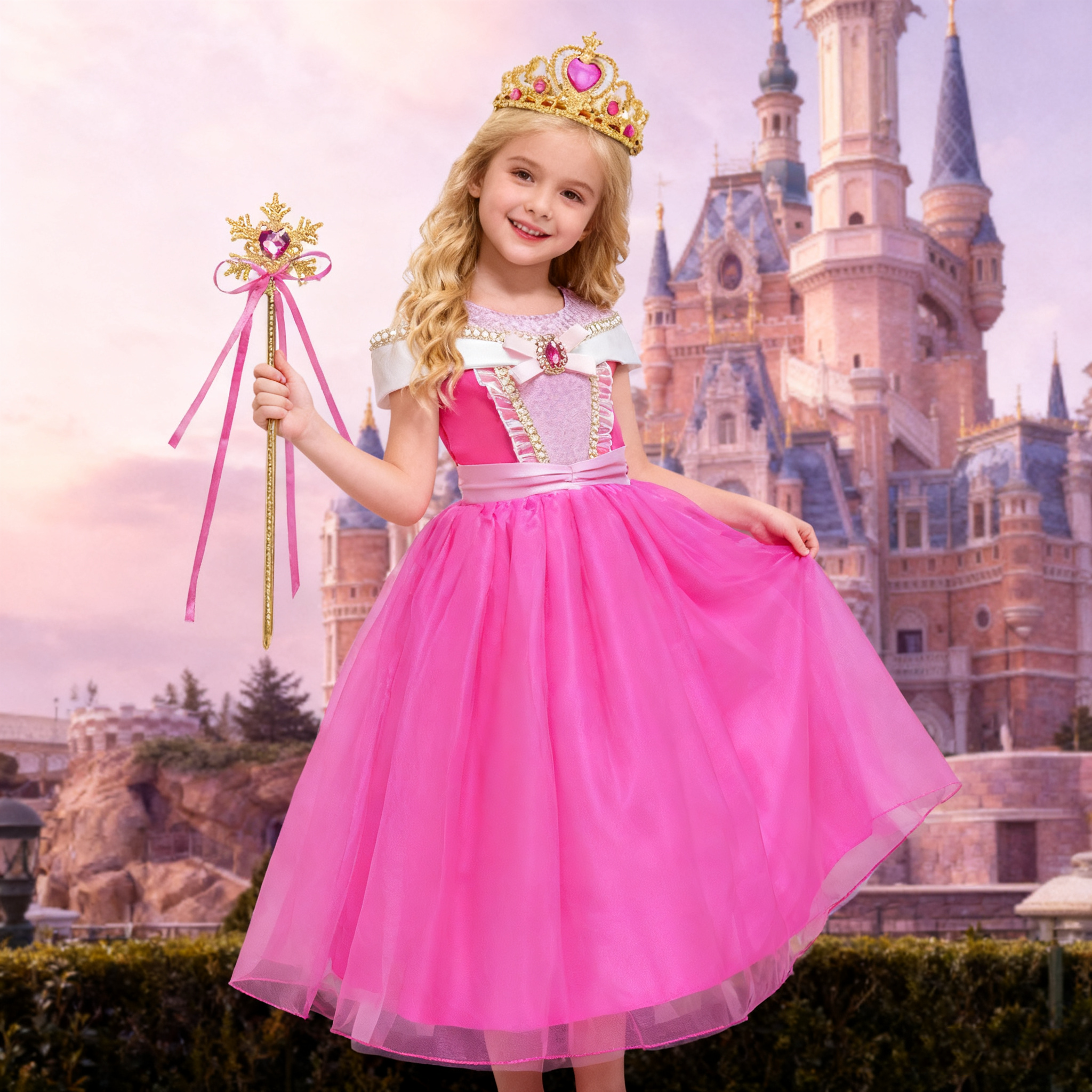 Girl Pink Dress Aurora Kids Co - Baby Clothing Europe recension och pris