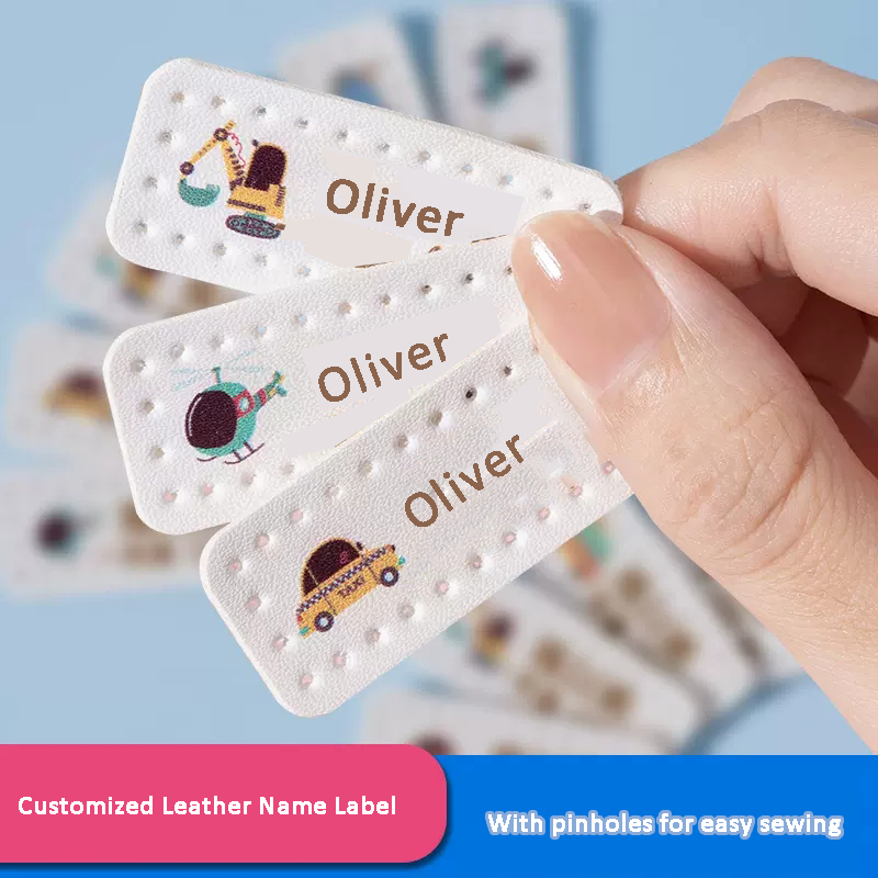 Customized Leather Laser Name  - Baby Clothing Labels recension och pris