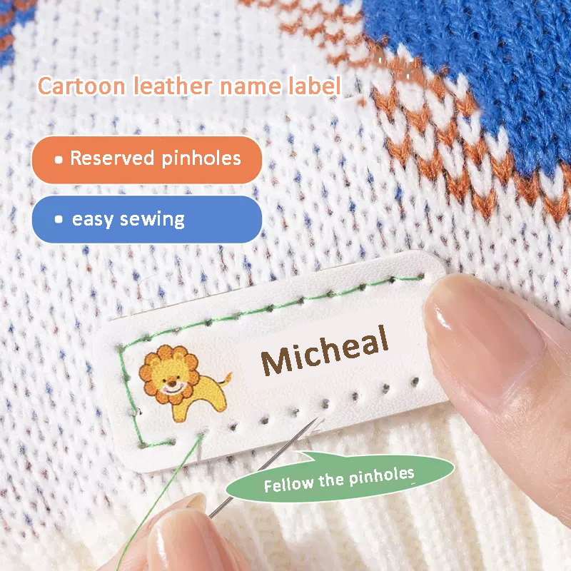 Customized Leather Laser Name  - Baby Clothing Labels recension och pris