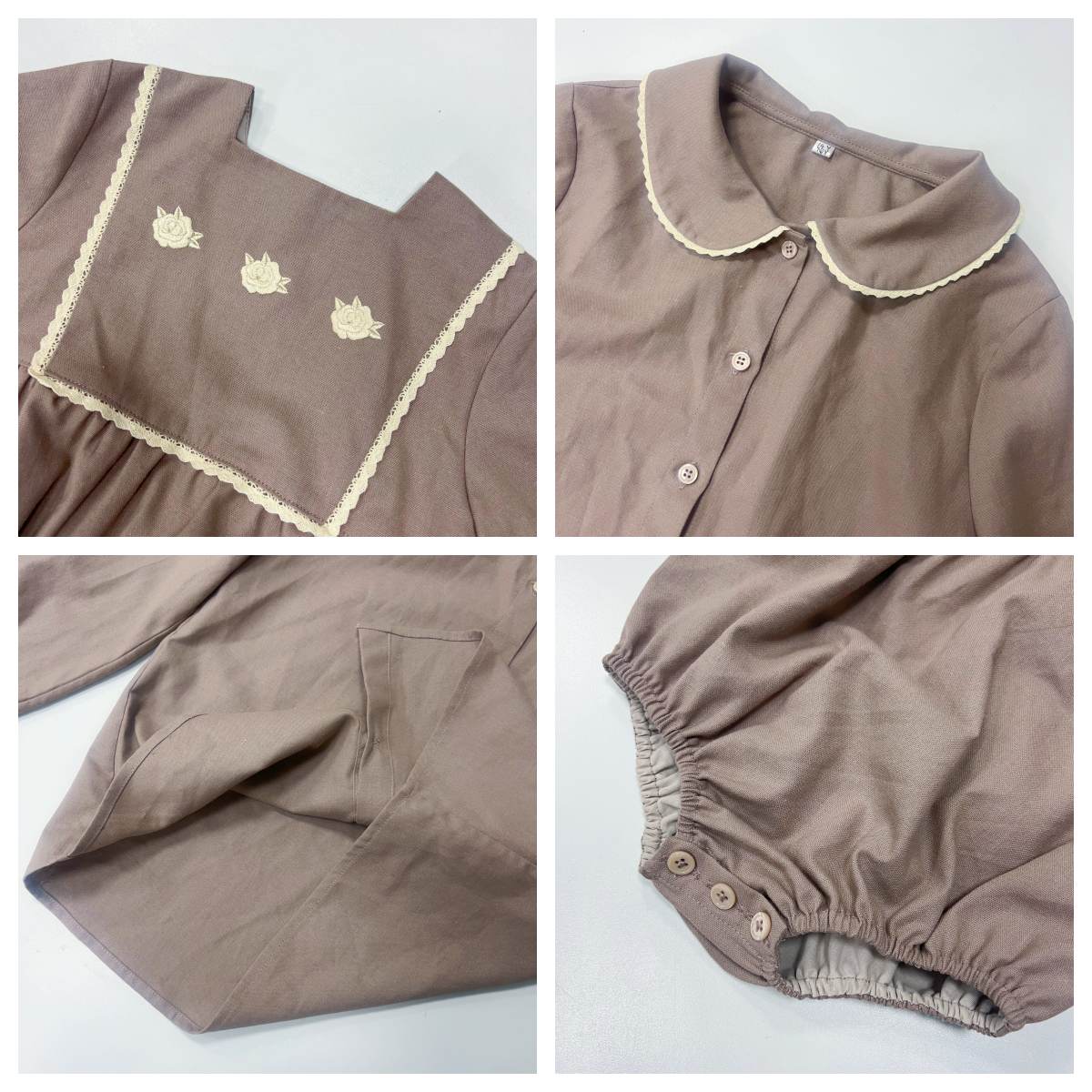 Kids Cotton Linen Clothes Embr - Baby Clothing High Quality recension och pris