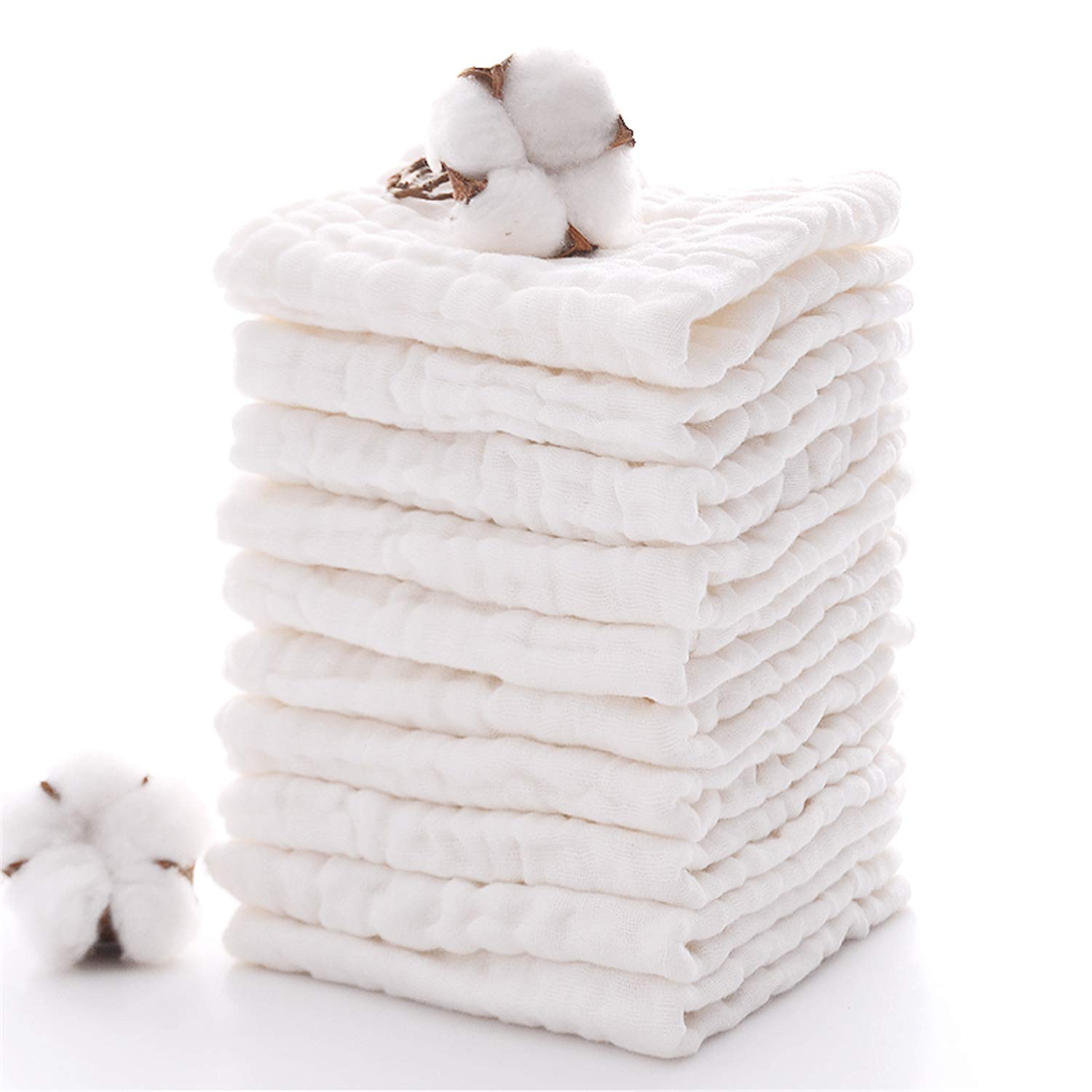 Baby Muslin Washcloths Natural - Baby Clothing Wash recension och pris