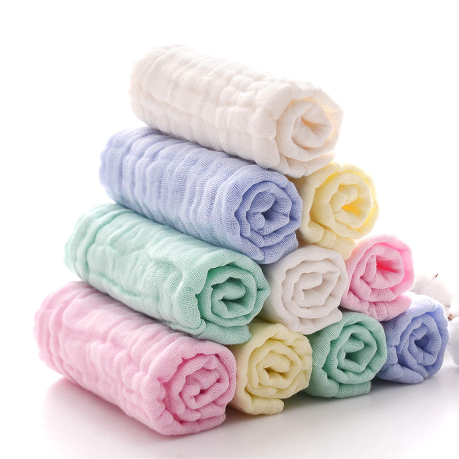 Baby Muslin Washcloths Natural - Baby Clothing Wash recension och pris