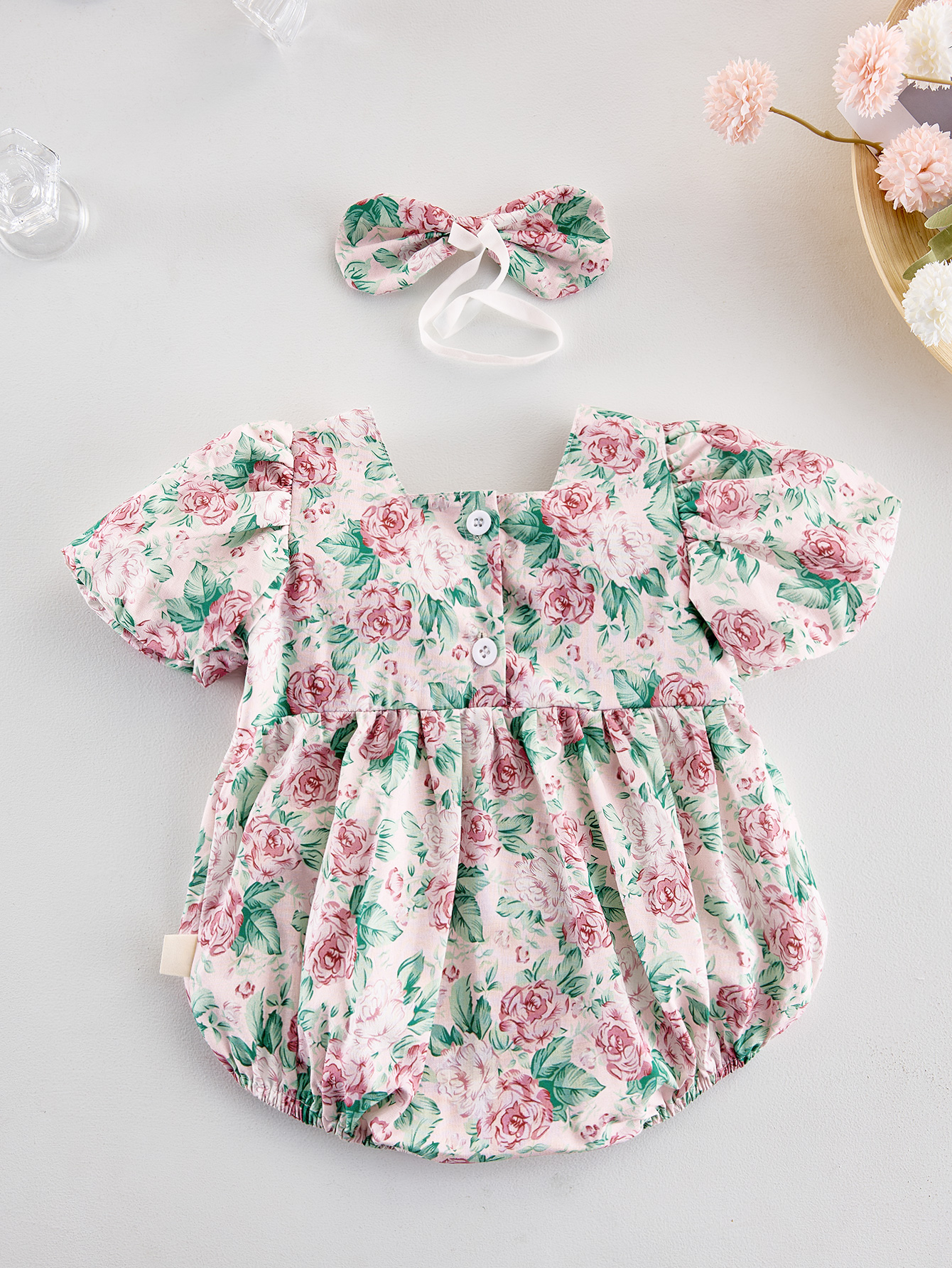 Girls' summer rose print dress - Baby Clothing Stores recension och pris