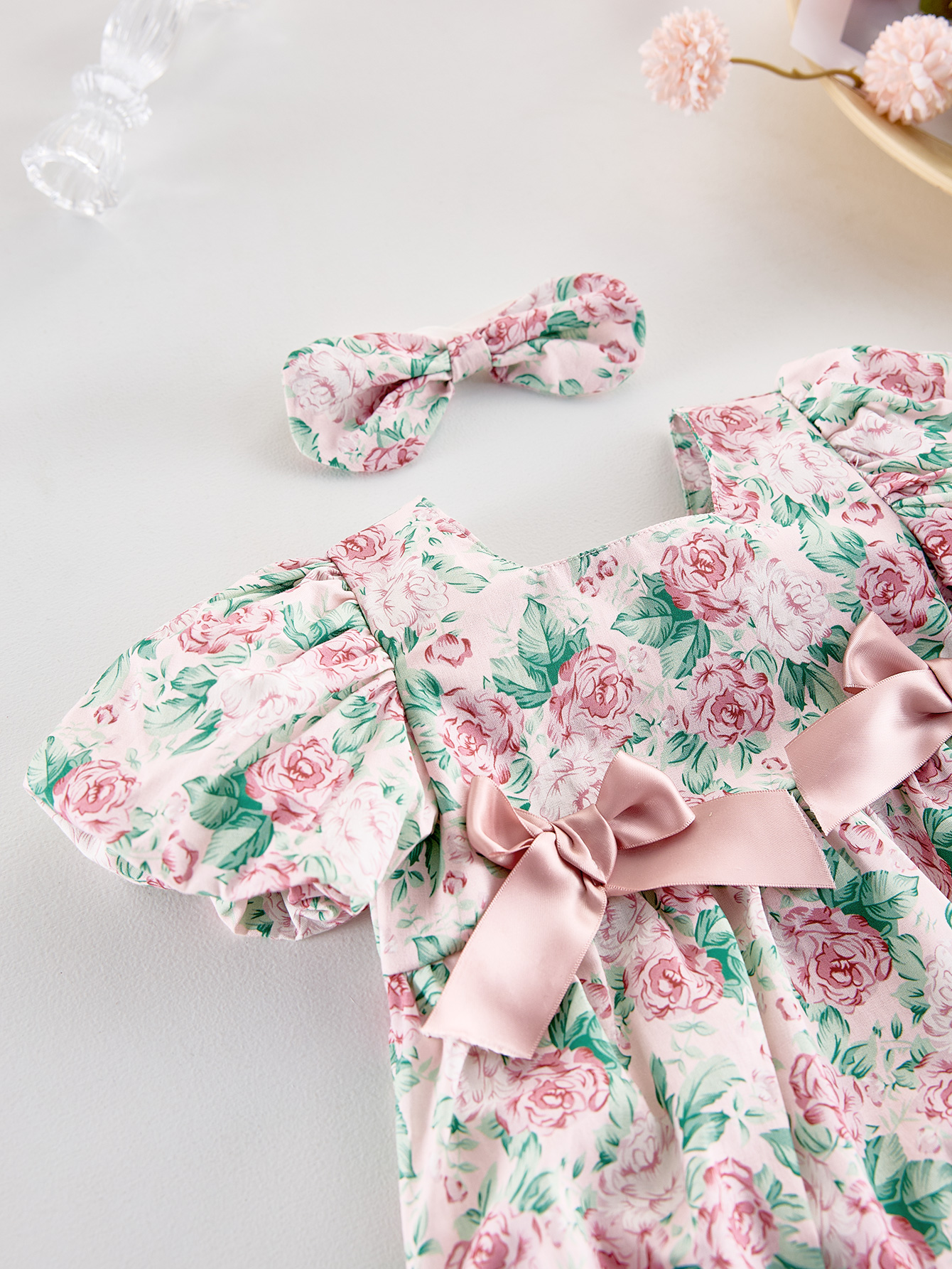 Girls' summer rose print dress - Baby Clothing Stores recension och pris