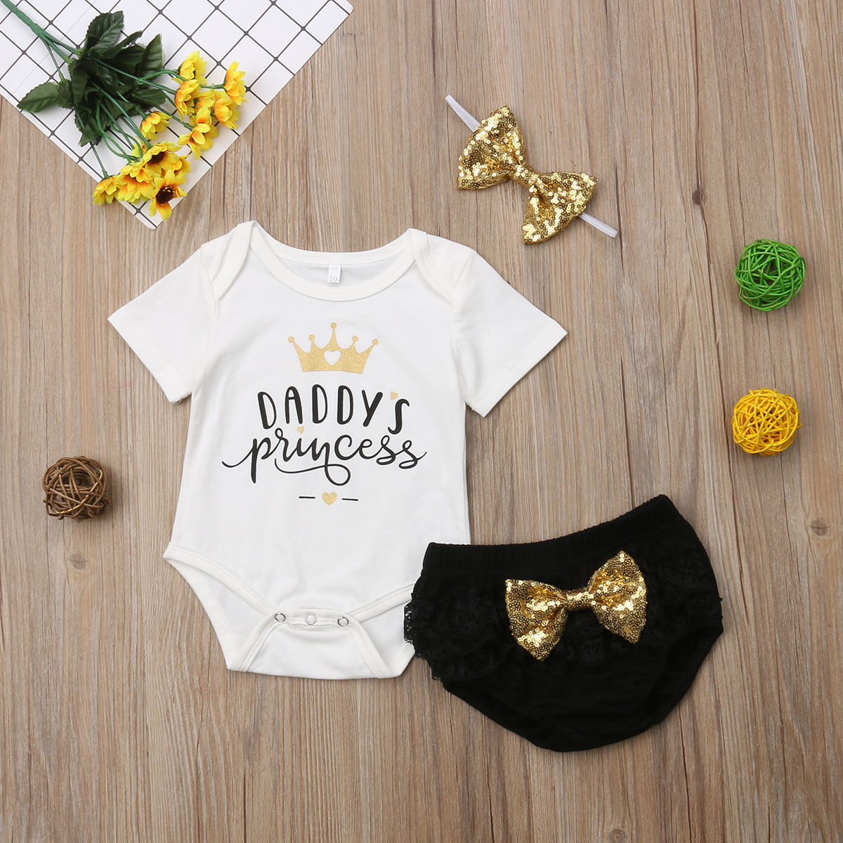 3PCS Cute Newborn Baby Girl Ou - Baby Clothing Stores recension och pris