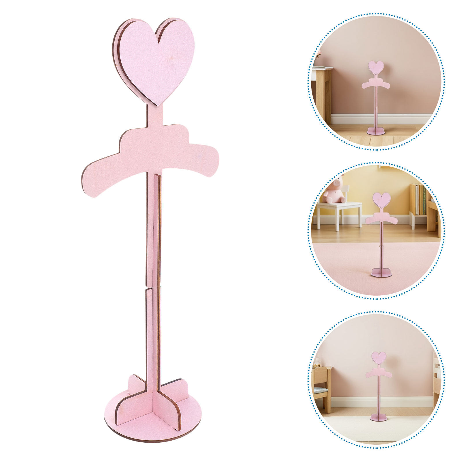 2Pcs Hand Assembled Solid Wood - Baby Clothing Display recension och pris