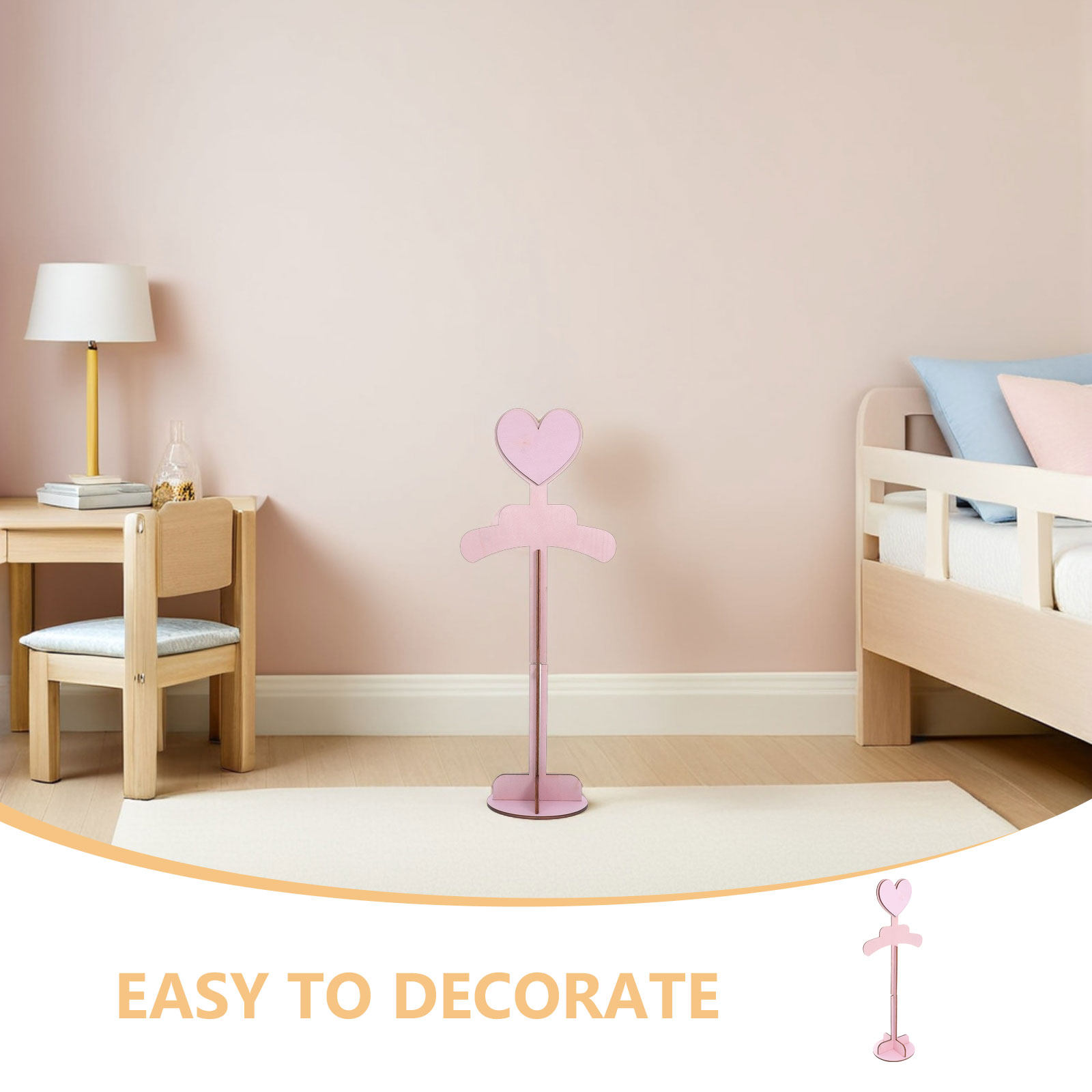 2Pcs Hand Assembled Solid Wood - Baby Clothing Display recension och pris