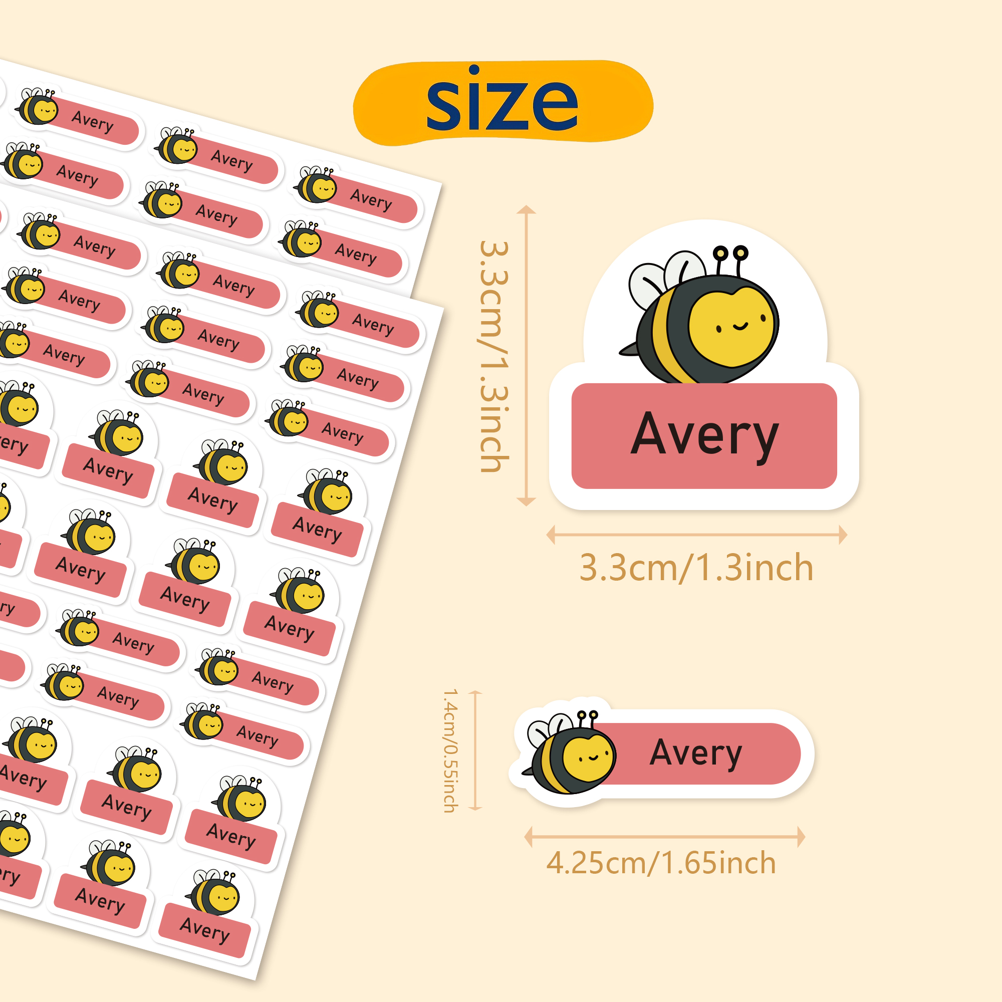 124PCS Custom Name Stickers Cu - Baby Clothing Labels recension och pris
