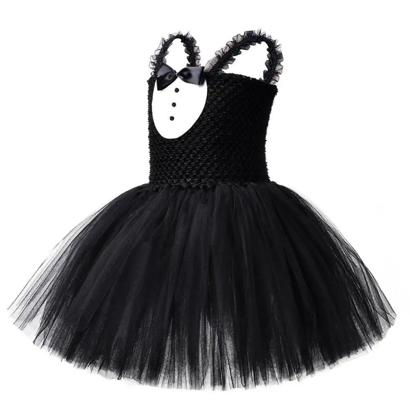White Black Cat Tutu Dress for - Baby Clothing Crochet recension och pris