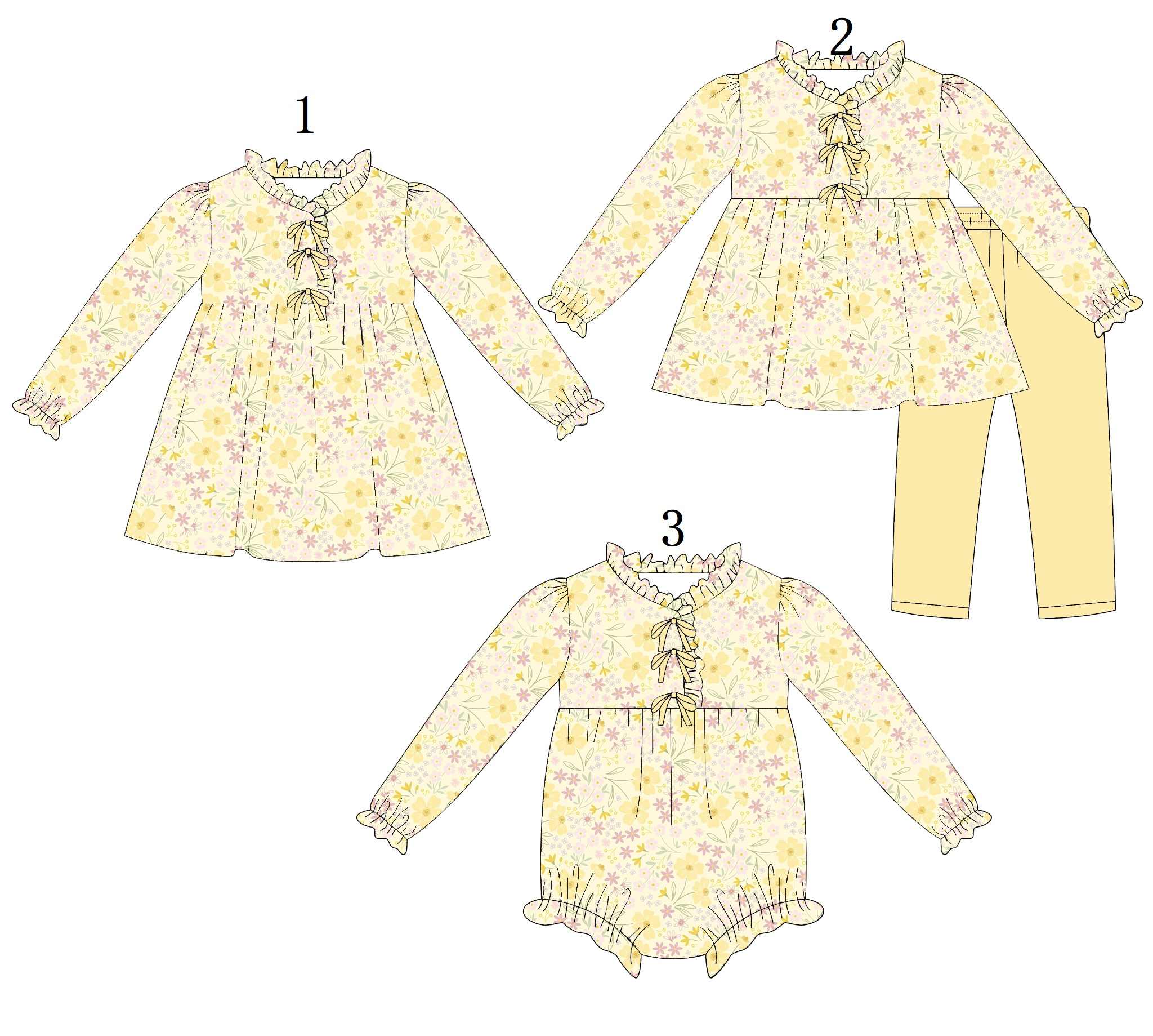 High Quality Yellow Floral Pri - Baby Clothing High Quality recension och pris