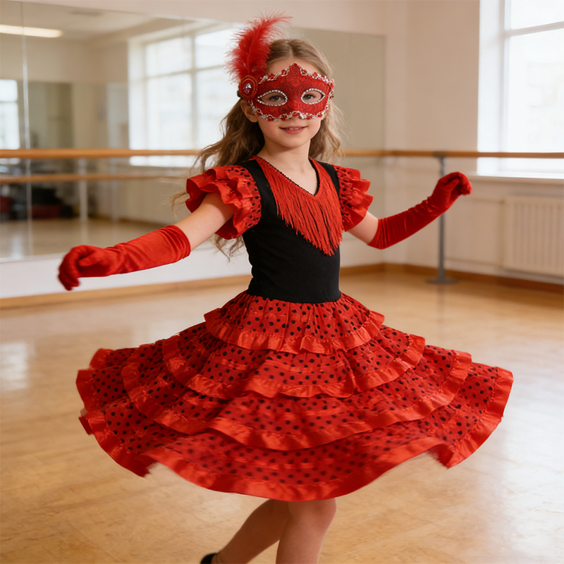 Kids Girls Spanish Flamenco Da - Baby Clothing Europe recension och pris