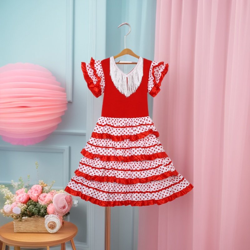 Kids Girls Spanish Flamenco Da - Baby Clothing Europe recension och pris