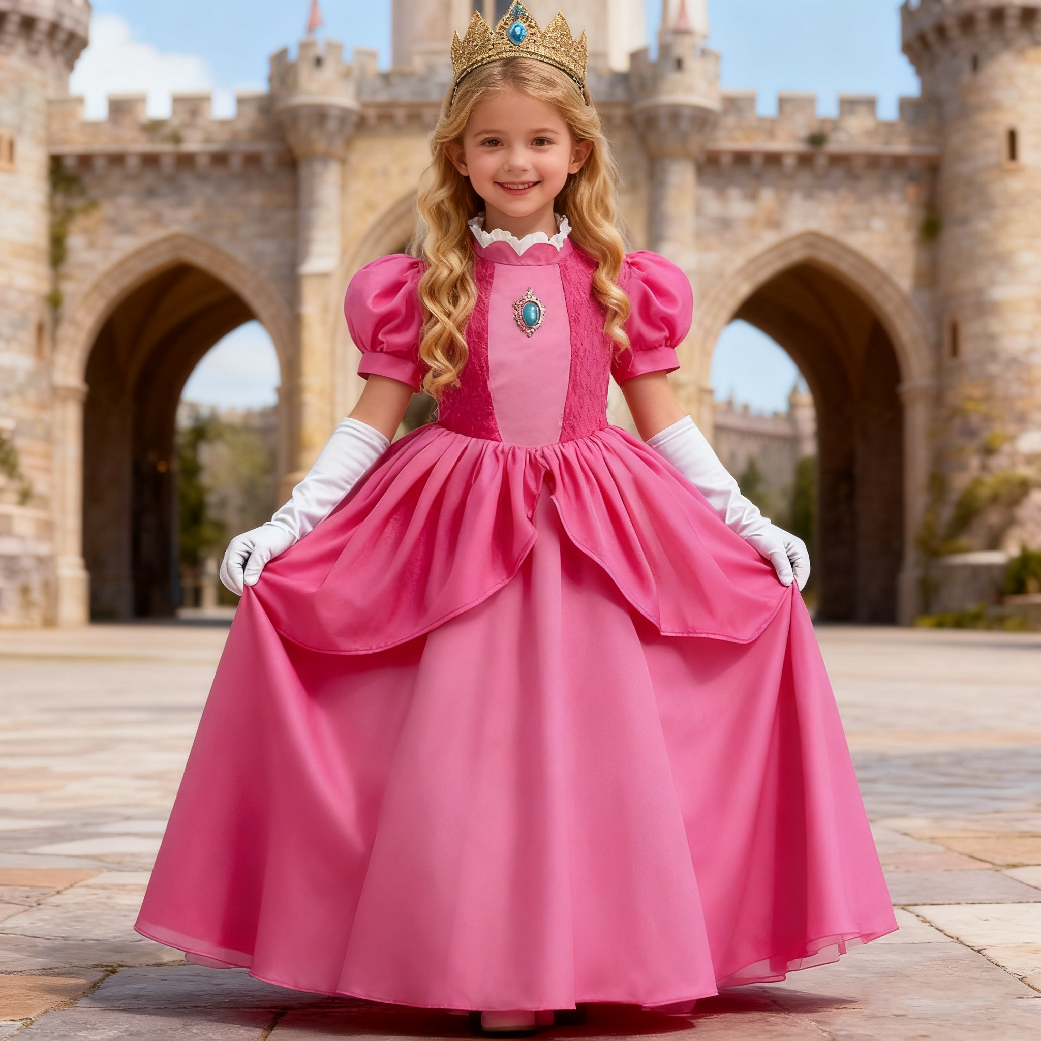 Peach Princess Costume For Gir - Baby Clothing Europe recension och pris