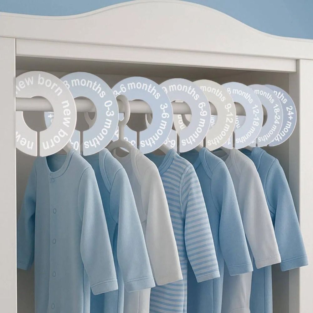 68/9Pcs Organizing Hangers Bab - Baby Clothing Labels recension och pris