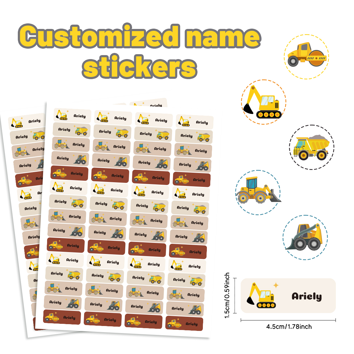 120pcs Custom Kids Name Sticke - Baby Clothing Labels recension och pris