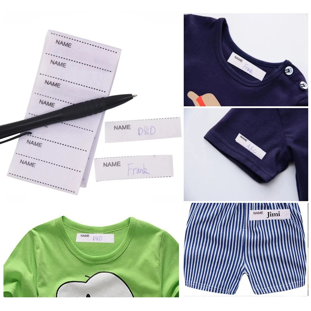 200pcs/pack White Washable Iro - Baby Clothing Labels recension och pris