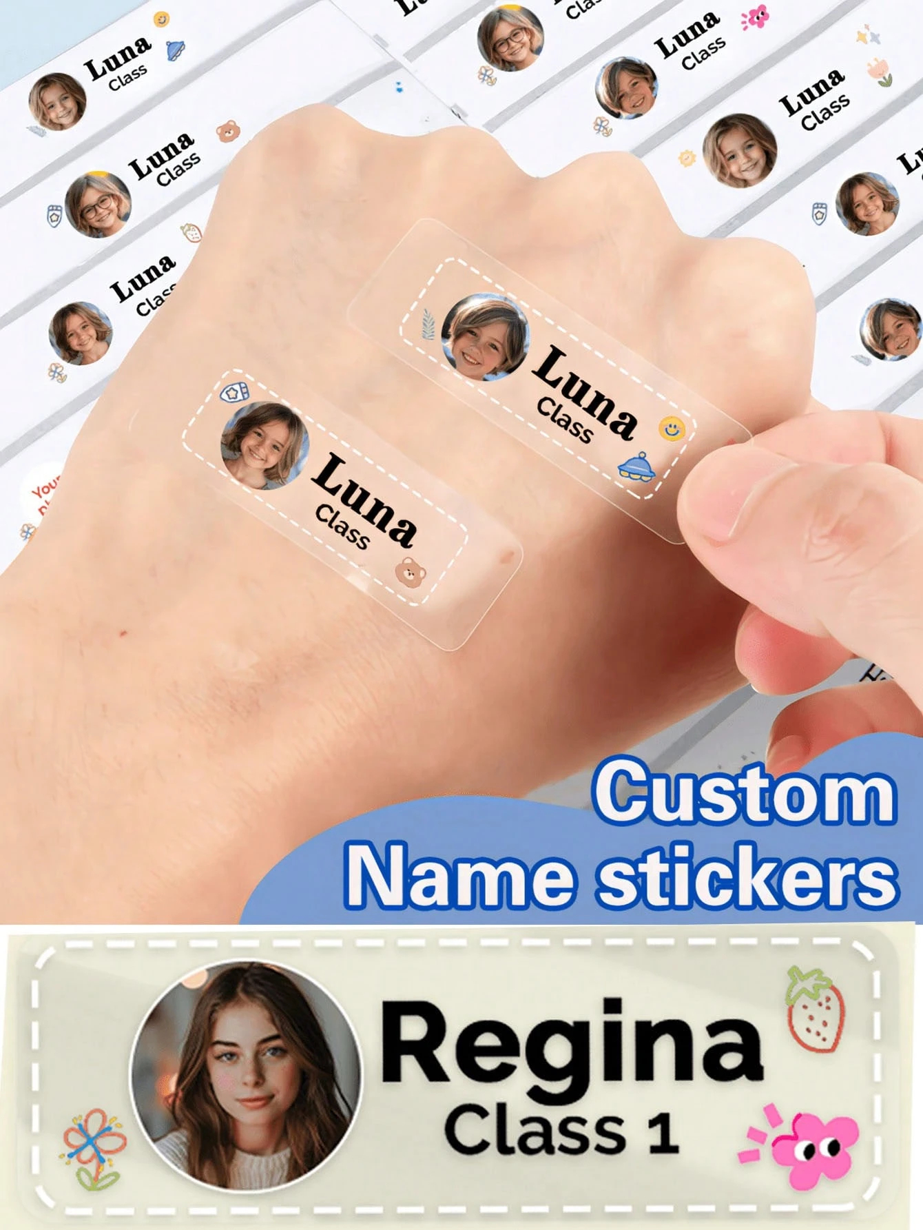4.5*1.5CM  1~128pcs Custom Tra - Baby Clothing Labels recension och pris