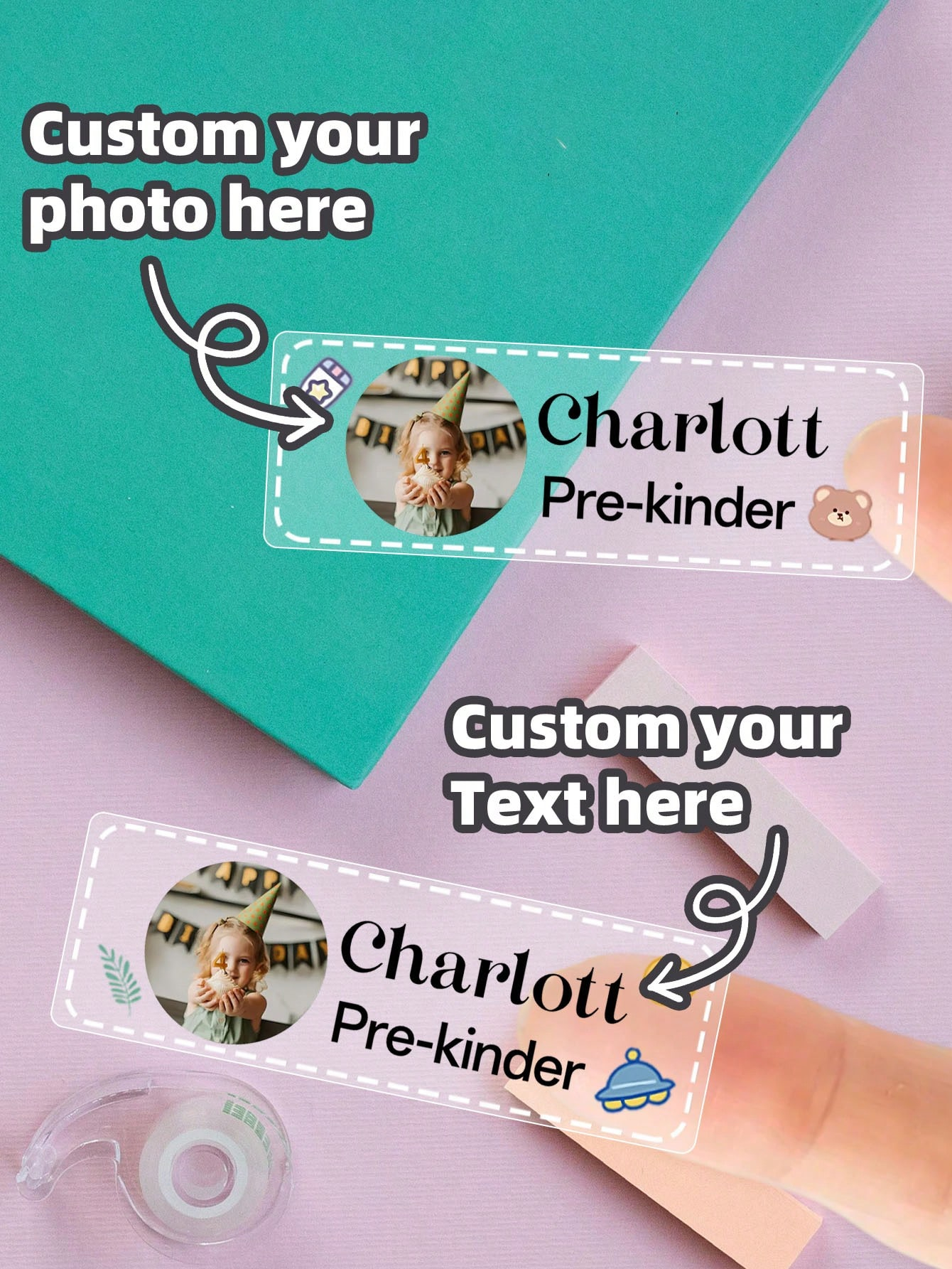 4.5*1.5CM  1~128pcs Custom Tra - Baby Clothing Labels recension och pris