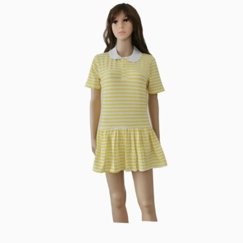 Playsuit Printed Yellow Stripe - Baby Clothing Crochet recension och pris