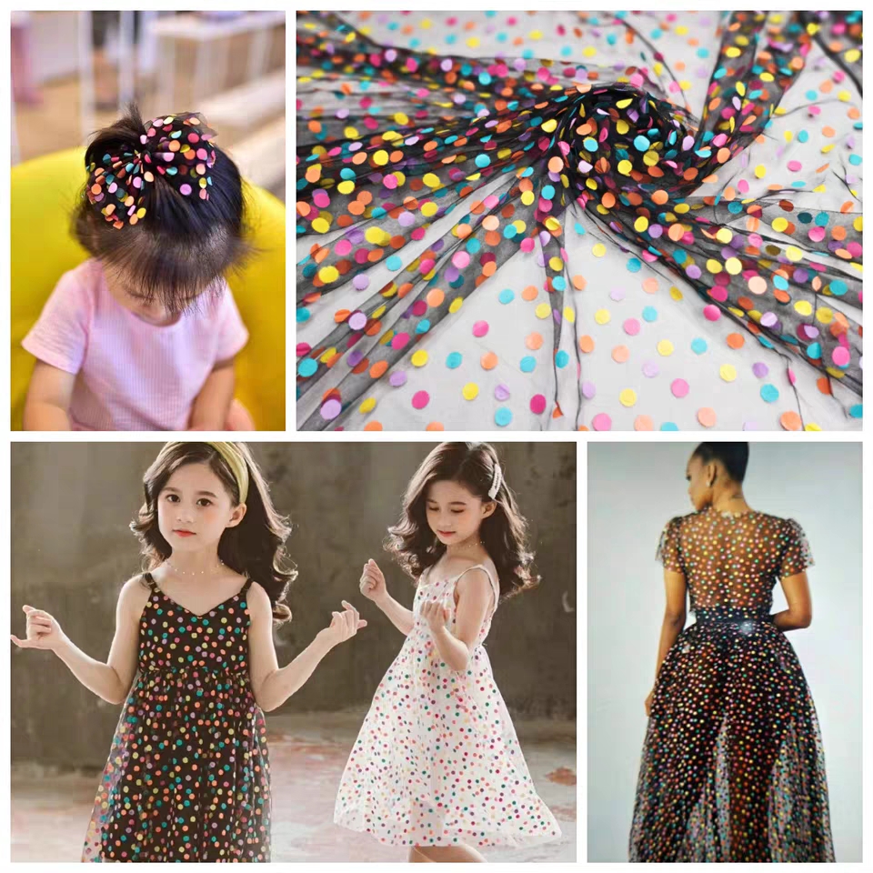 155cm Wide Colorful Polka Dot  - Baby Clothing Organic recension och pris