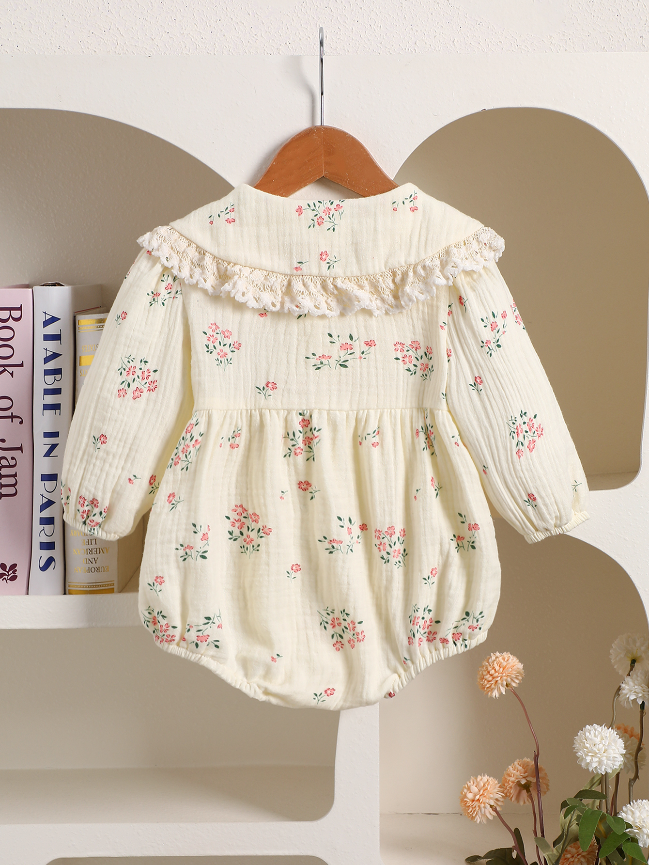 Baby Floral Embroidered Long-S - Baby Clothing Stores recension och pris