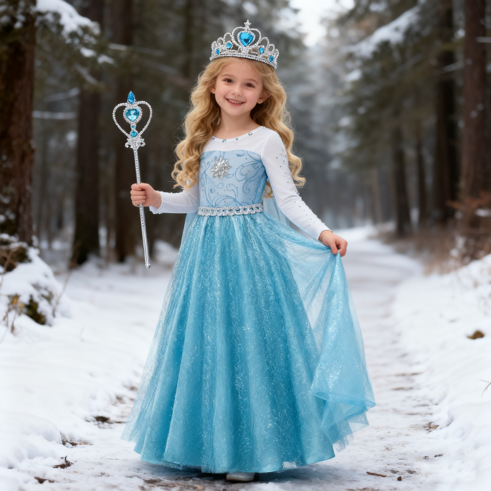 Girls Snow Queen Elsa Anna Lon - Baby Clothing Europe recension och pris