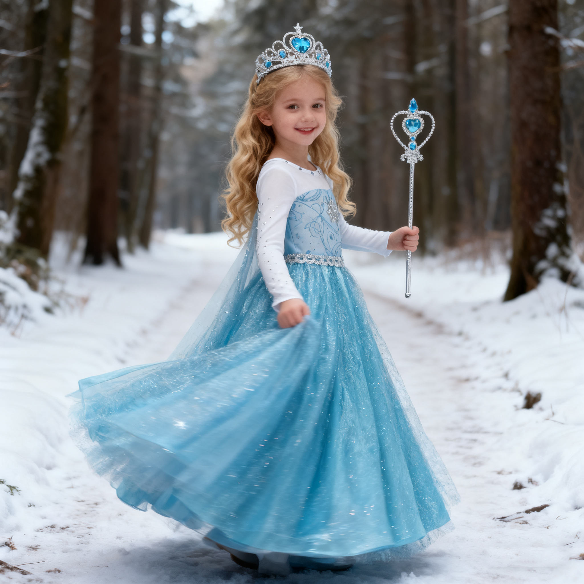 Girls Snow Queen Elsa Anna Lon - Baby Clothing Europe recension och pris