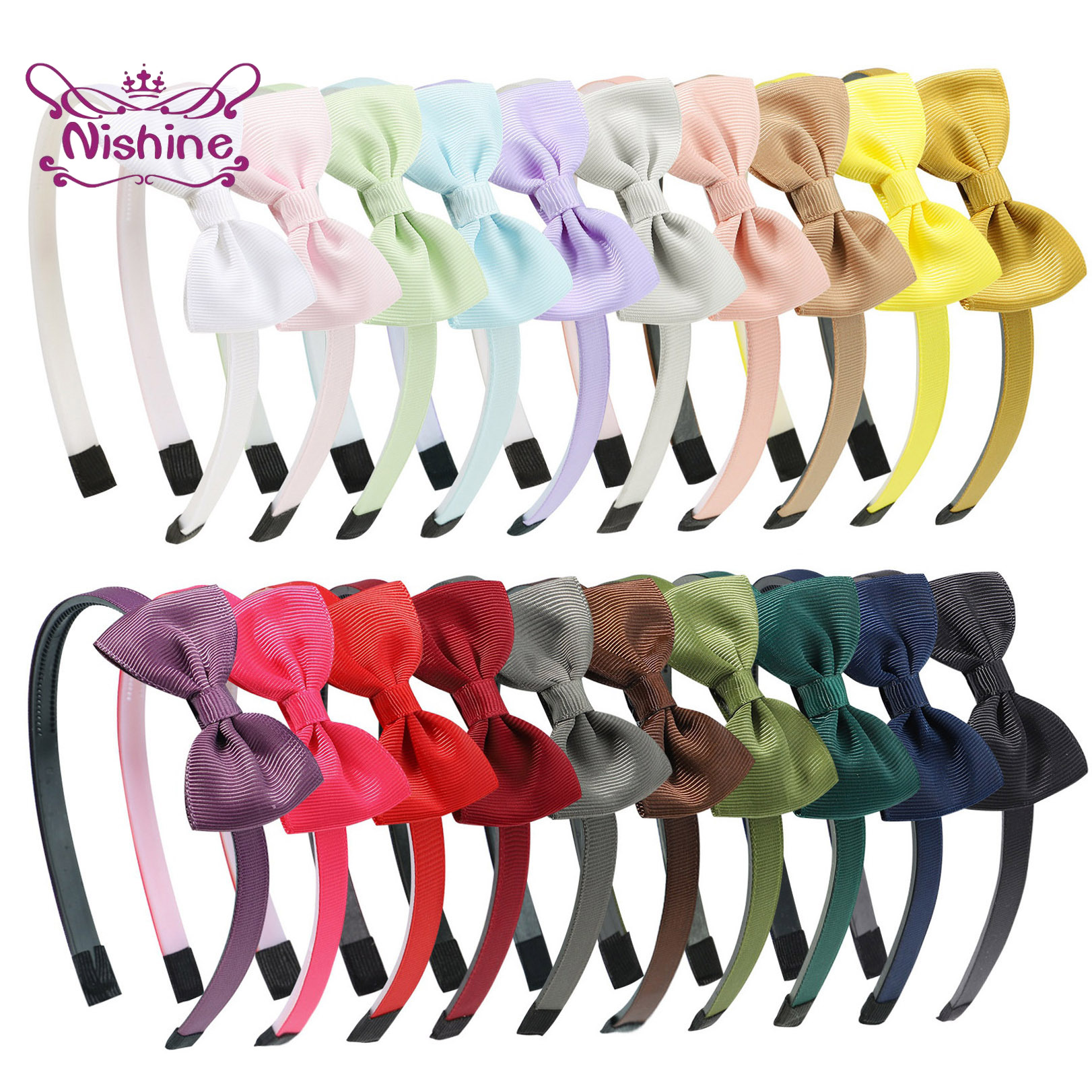 1PCS Ribbon Bow Knot Headband  - Baby Clothing 1 Year Old recension och pris