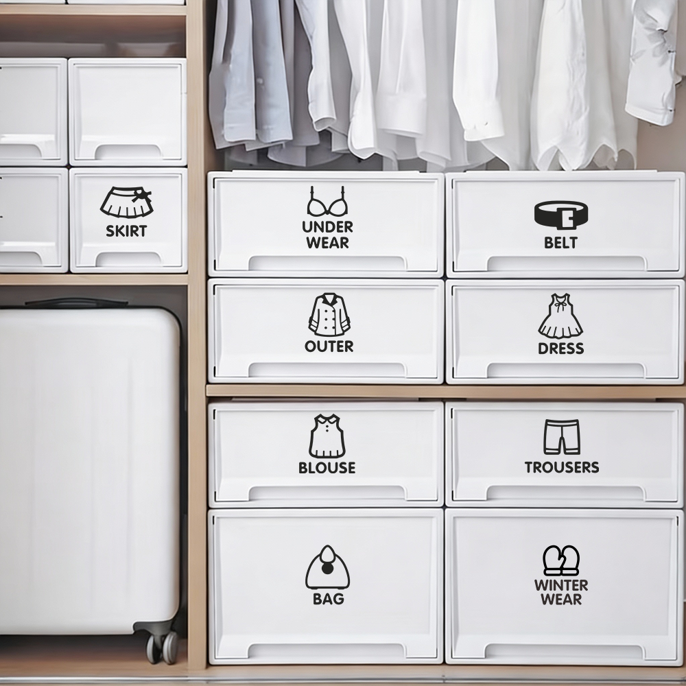 9 pcs/Sheet, Wardrobe Organize - Baby Clothing Labels recension och pris