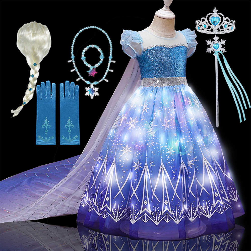 Kids Copslay Elsa LED Light Up - Baby Clothing Europe recension och pris