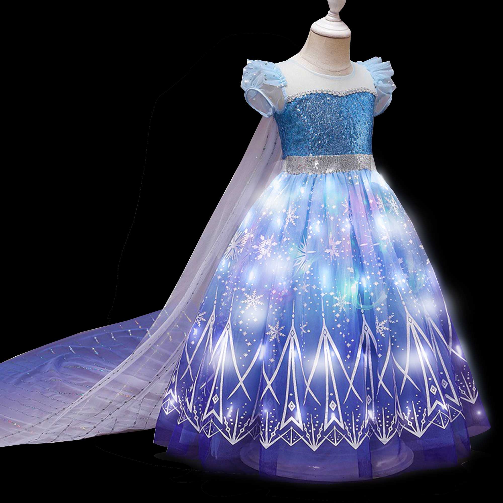 Kids Copslay Elsa LED Light Up - Baby Clothing Europe recension och pris