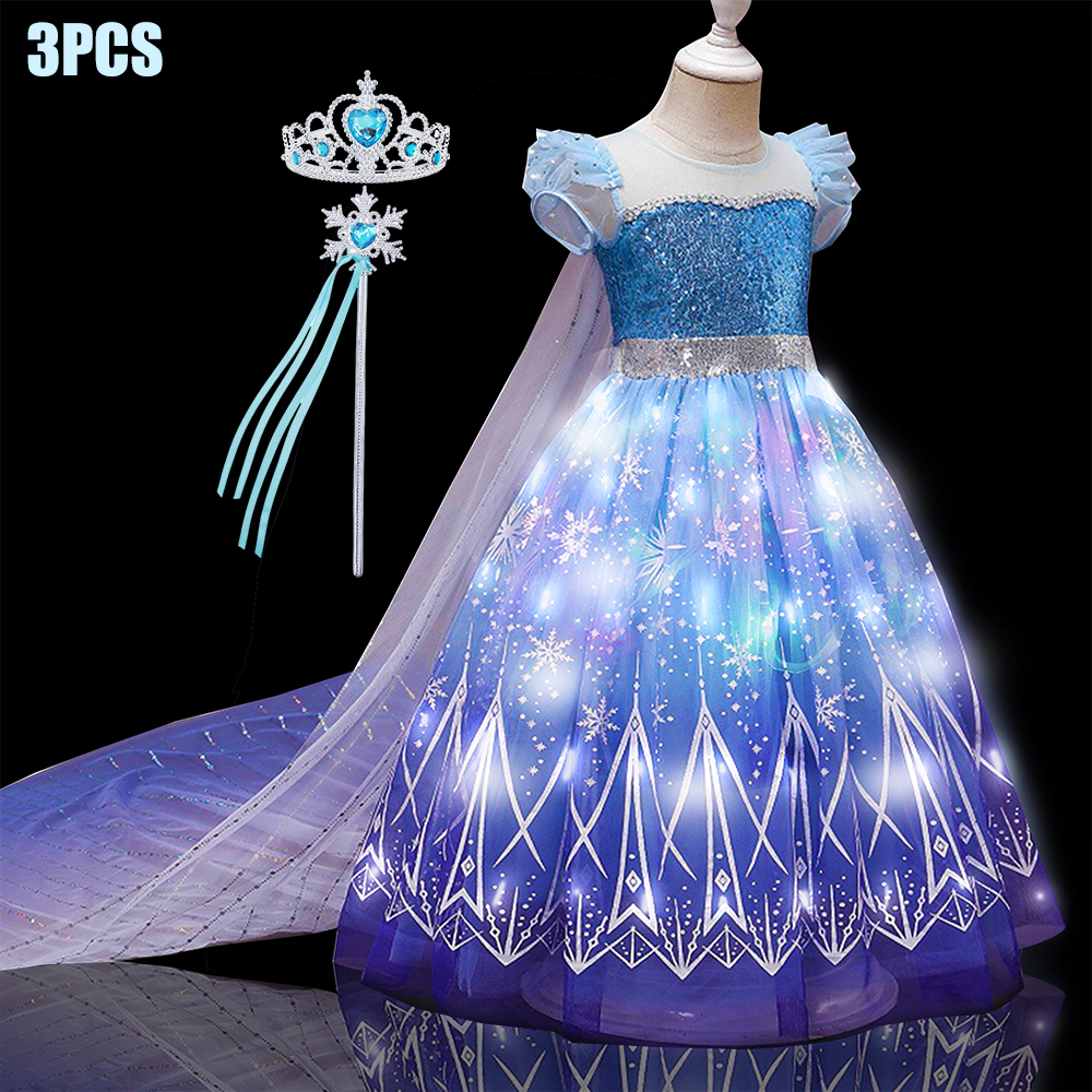 Kids Copslay Elsa LED Light Up - Baby Clothing Europe recension och pris