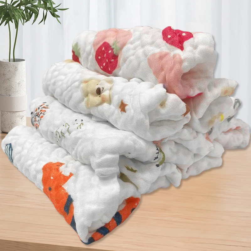 5pcs Baby Muslin Washcloths Bu - Baby Clothing Wash recension och pris