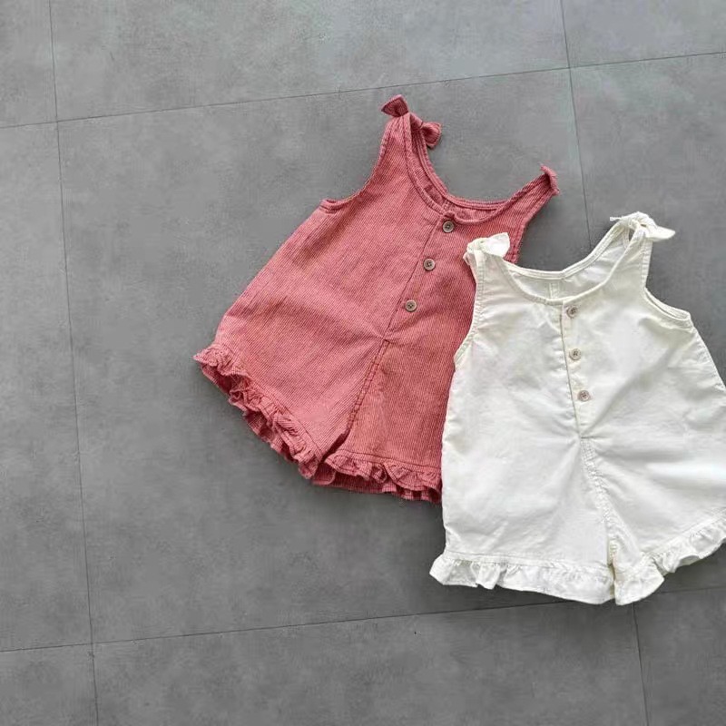 HY2831 Girls Summer Romper wit - Baby Clothing 1 Year Old recension och pris