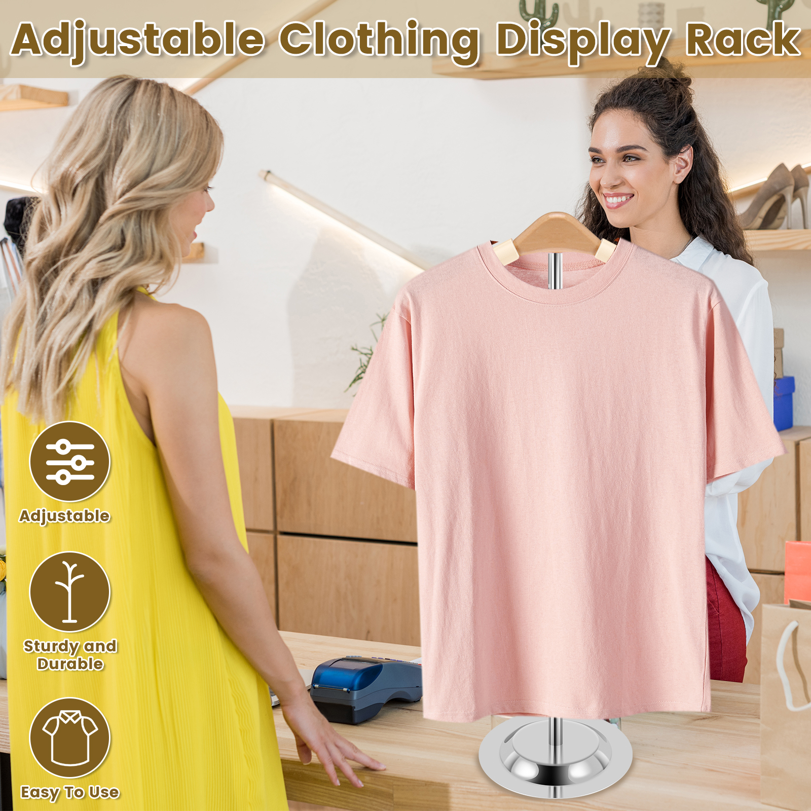 Adjustable T Shirt Display for - Baby Clothing Display recension och pris